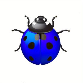 1pc/6pcs, Metal Ladybugs Wall Decor, Metal Ladybugs Hanging Decor, Home Decor, Garden Decor, Wall Decor, Bedroom Decor, Wedding Decor, Party Deco (Color: Blue)